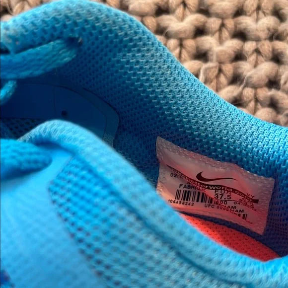 Womens Blue and Orange Athletic Shoes - Picture 5 of 6